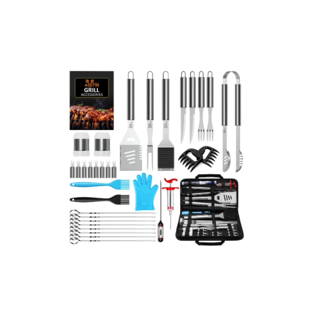 35-Piece BBQ Grilling Tools Set